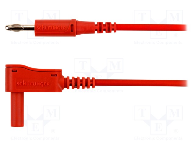 Test lead; PVC; 2m; red; 32A; 70VDC; Cond.cross sec: 2.5mm2