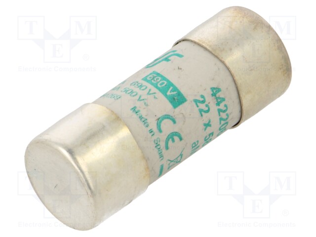 Fuse: fuse; aM; 6A; 690VAC; ceramic,cylindrical,industrial