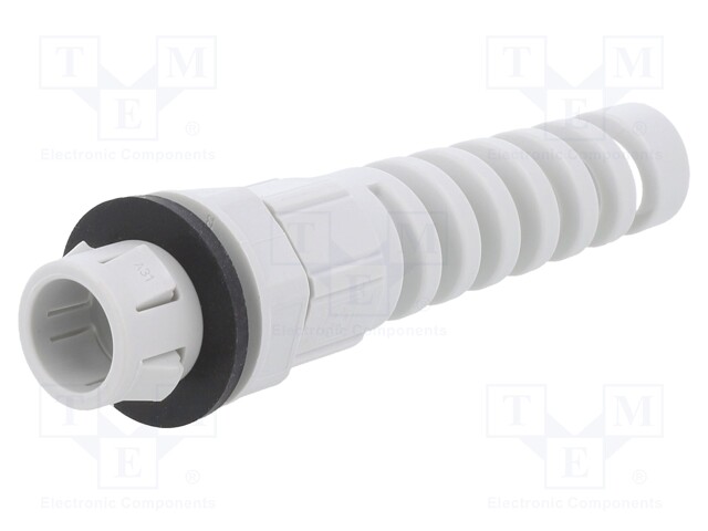 Cable gland; IP68; Mat: polyamide; light grey; push-in