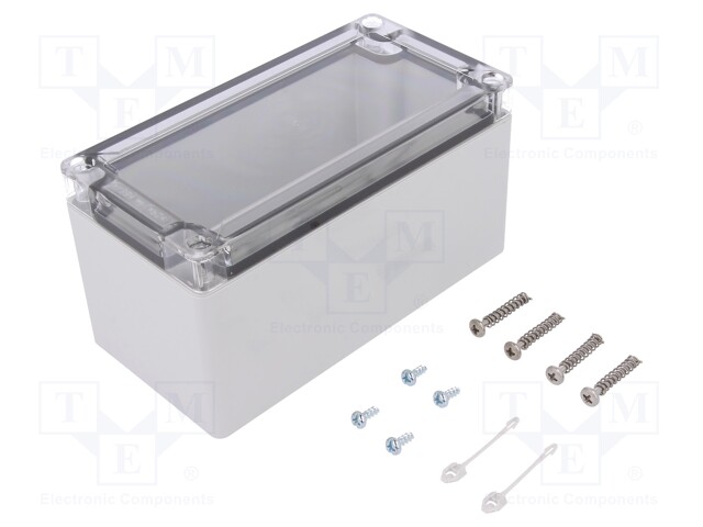 Enclosure: multipurpose; X: 82mm; Y: 162mm; Z: 85mm; TG ABS; ABS; grey