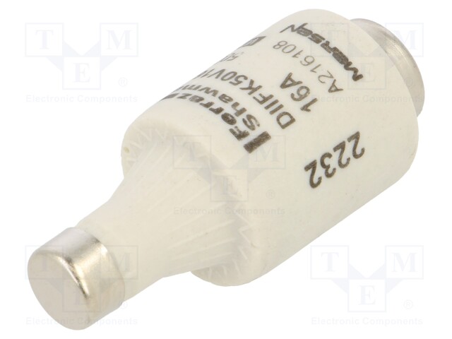 Fuse: fuse; gG; 16A; 500VAC; 500VDC; industrial; DII