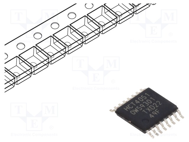 IC: digital; demultiplexer,multiplexer; CMOS,TTL; SMD; TSSOP16