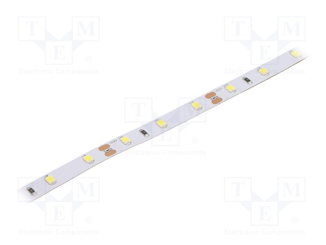 LED tape; white cold; 2835; 12V; LED/m: 60; 8mm; IP20; 4.8W/m