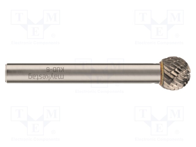 Rotary burr; Ø: 6mm; L: 50mm; metal; Working part len: 5mm; rod 6mm