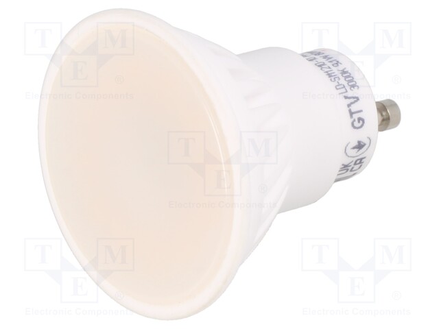 LED lamp; warm white; GU10; 230VAC; 850lm; 9.1W; 120°; 3000K