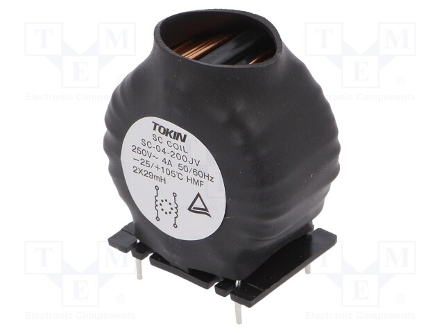 Inductor: wire; THT; 29mH; 150mΩ; 250VAC; -25÷120°C; Series: SC; 4A