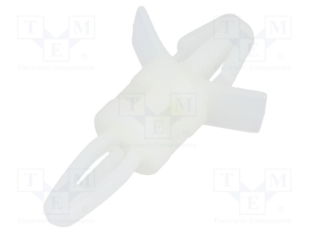 PCB distance; polyamide; L: 7.9mm; snap fastener; Colour: natural