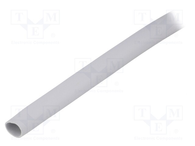 Insulating tube; Mat: silicone; light grey; -30÷200°C; Øint: 8mm