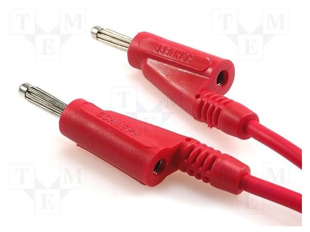 Test lead; PVC; 1.5m; red; 20A; 60VDC; Cond.cross sec: 1mm2