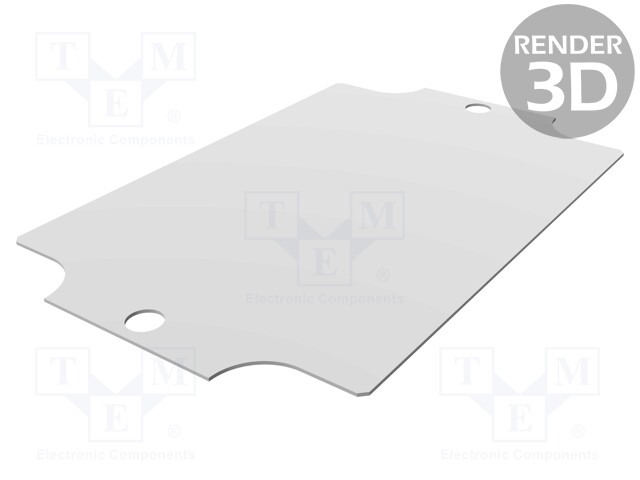 Mounting plate; steel; W: 62mm; L: 97mm; Series: 1590ZGRP