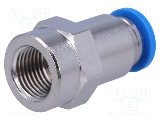 Push-in fitting; straight; Input thread: G 1/8" internal; 6mm