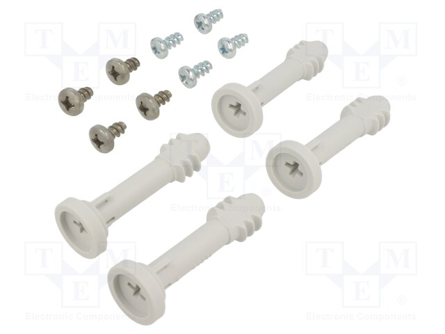 Set of screws; for covers