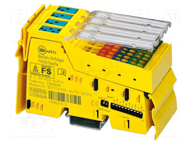 Module: in/out extension; 24VDC; IN: 8; for DIN rail mounting