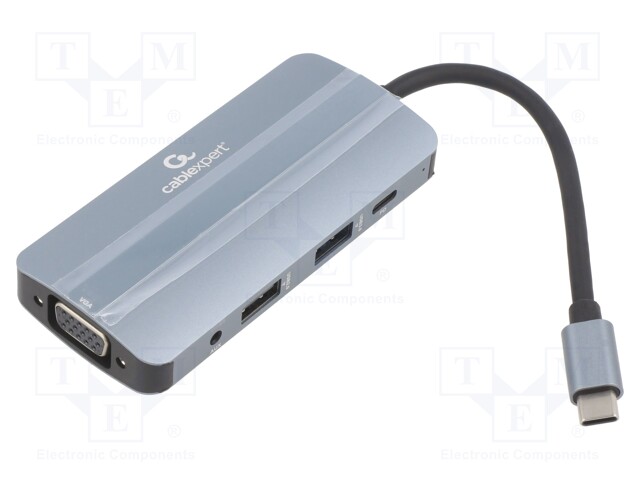 Adapter; USB 3.1; 0.12m; 5Gbps; grey; Cablexpert