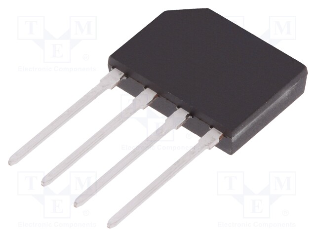 Single-phase bridge rectifier; Urmax: 50V; If: 2A; Ifsm: 60A; GBP