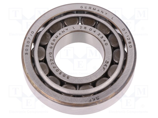 Bearing: tapered roller; Øint: 35mm; Øout: 80mm; W: 27.25mm