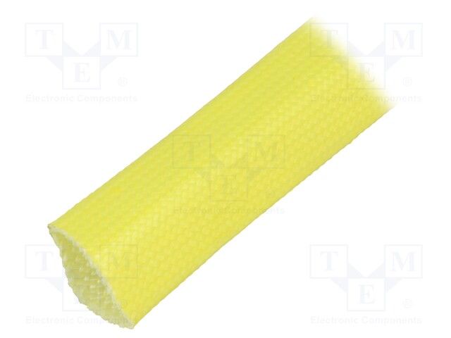 Insulating tube; yellow; -30÷155°C; Øint: 16mm; L: 100m; 3kV/mm