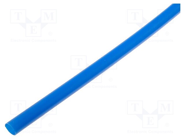 Heat shrink sleeve; 6.4mm; L: 1m; 2: 1; blue; Temp: -55÷125°C