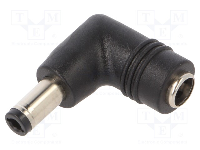 Adapter; Out: 5,5/2,5; Plug: right angle; Input: 5,5/2,5