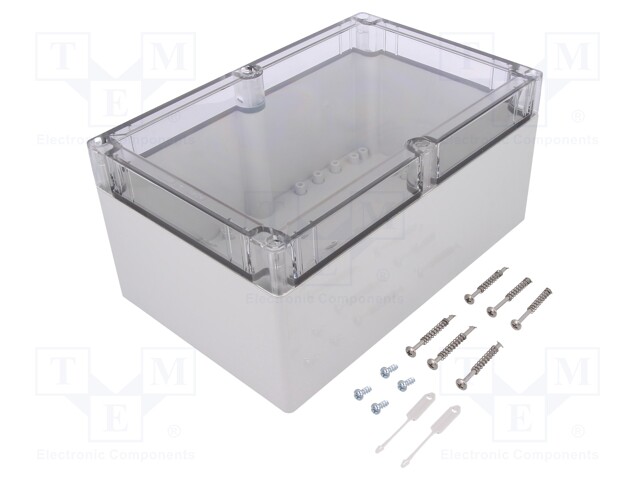 Enclosure: multipurpose; X: 162mm; Y: 252mm; Z: 120mm; TG ABS; ABS