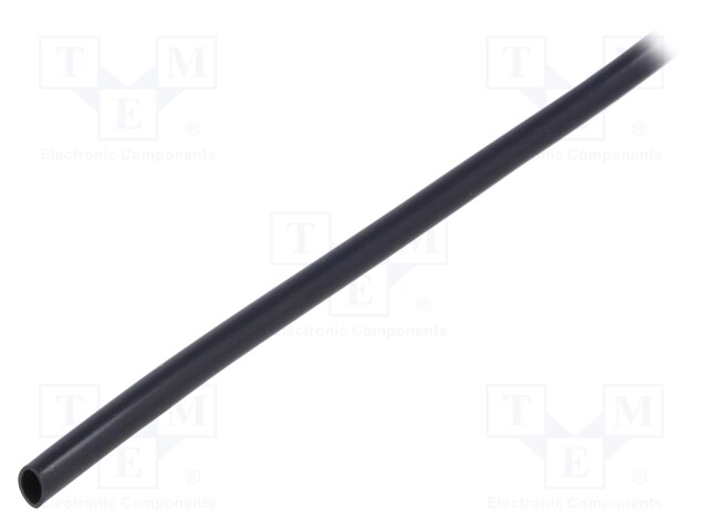 Insulating tube; Mat: PVC; black; -20÷125°C; Øint: 3mm; L: 1000m