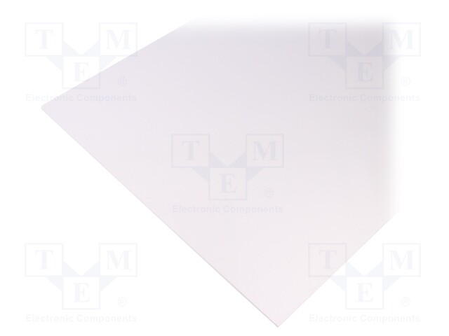 Sheet; Dim: 498x1000mm; D: 2mm; white; Production process: extruded