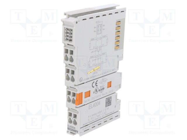 Industrial module: analog output; 24VDC; Resolution: 12bit; IP20