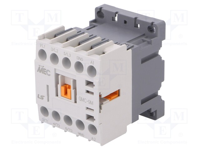 Contactor: 3-pole; NO x3; Auxiliary contacts: NO; 24VAC; 9A; W: 45mm