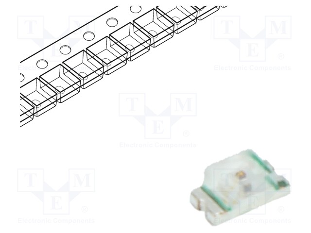 LED; SMD; 0603; orange; 70÷260mcd; 1.6x0.8x0.7mm; 140°; 1.8÷2.4V