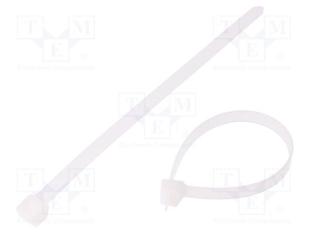 Cable tie; L: 200mm; W: 7.6mm; polyamide; 533N; natural; -40÷85°C