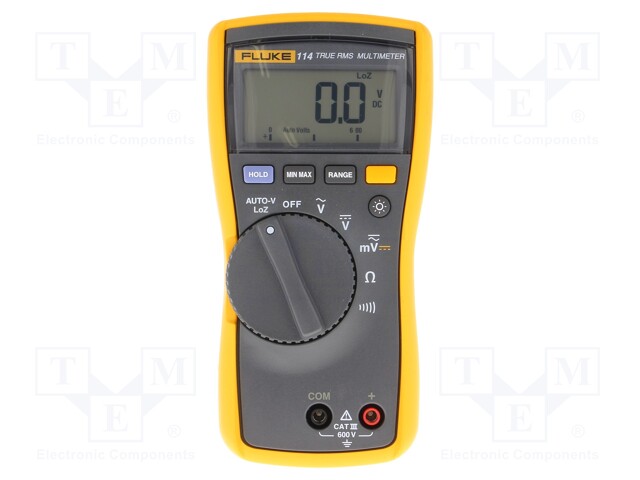 Digital multimeter; LCD 3,75 digit (6000); True RMS AC