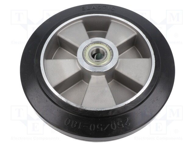 Transport wheel; Ø: 250mm; W: 50mm; 550kg; Mat: elastic rubber
