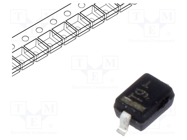 Diode: Zener; 0.3W; 4.7V; SMD; reel,tape; SOD323; single diode