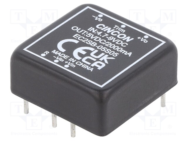 Converter: DC/DC; 10W; Uin: 4.7÷9V; Uout: 5VDC; Iout: 0÷2500mA; 18g