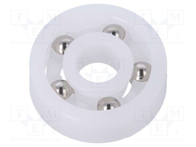 Bearing: ball; Øint: 5mm; Øout: 16mm; W: 5mm; Cage: polyamide