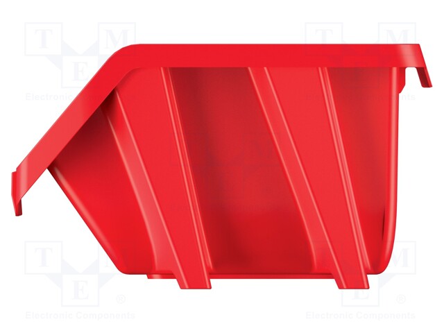 Container: cuvette; red; 118x144x84mm; KBIS15; BINEER; short