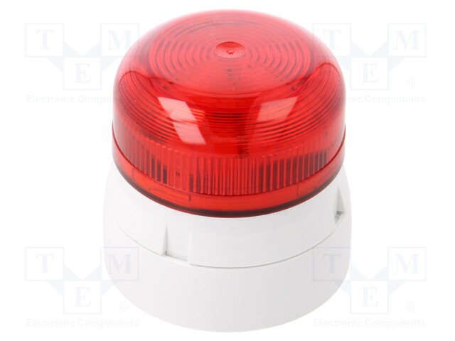 Signaller: lighting; flashing light; red; Series: Flashguard; IP65