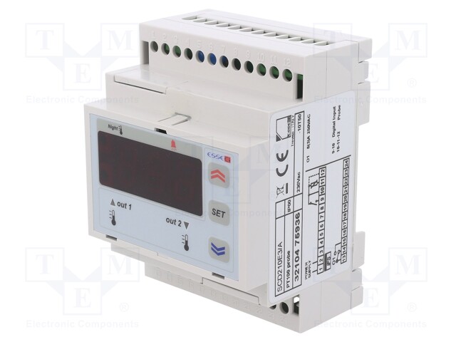 Module: regulator; temperature; SPDT; DIN; -99,9÷999; -10÷50°C