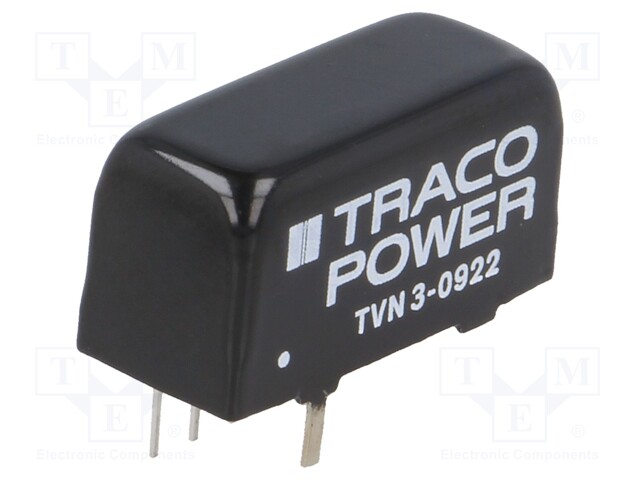 Converter: DC/DC; 3W; Uin: 4.5÷13.2V; Uout: 12VDC; Uout2: -12VDC