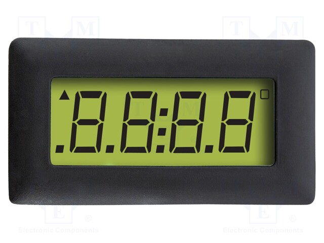 Meter: temperature; digital,mounting; on panel; LCD 4 digits