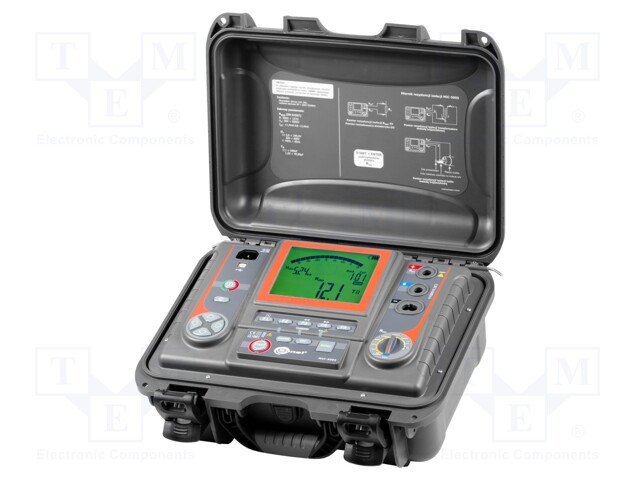 Meter: insulation resistance; LCD,with a backlit; IP67