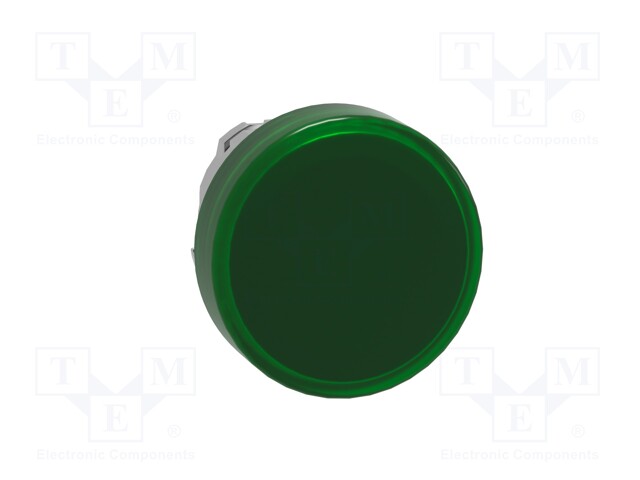 Indicator Lens, Green, Round, 22 mm, Pilot Light Head