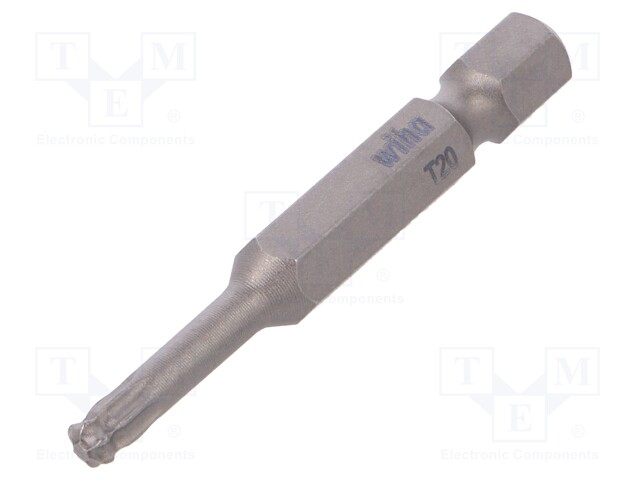 Screwdriver bit; Torx®,spherical; T20; Overall len: 50mm