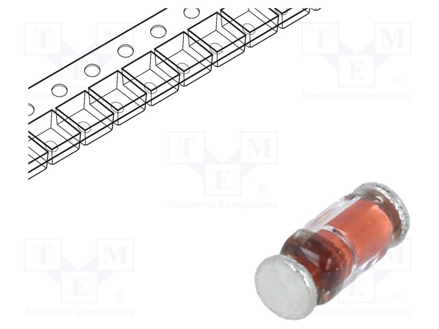 Diode: rectifying; SMD; 100V; 300mA; 4ns; Package: reel,tape; 500mW