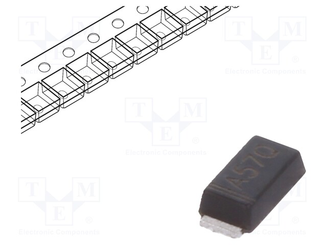 Diode: rectifying; SMD; 400V; 1A; 50us; Package: reel,tape; microSMA