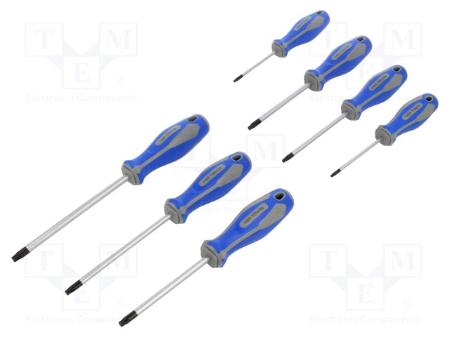 Kit: screwdrivers; Pcs: 7; Torx®