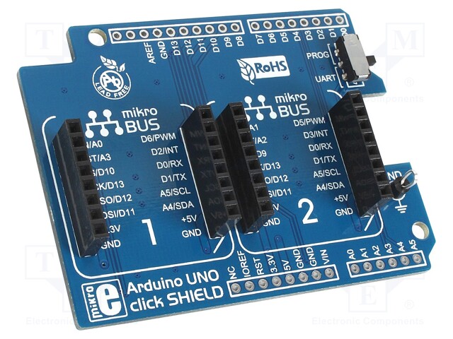 Expander; mikroBUS socket; Add-on connectors: 2