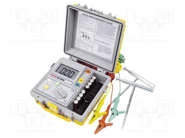 Meter: grounding resistance; 0/20/200/2000Ω