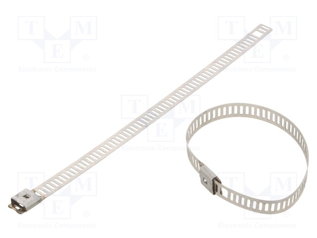 Cable tie; L: 150mm; W: 7mm; acid resistant steel AISI 316; 445N