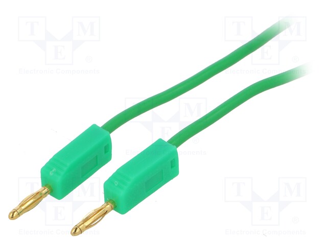 Test lead; 1m; green; Cond.cross sec: 0.5mm2